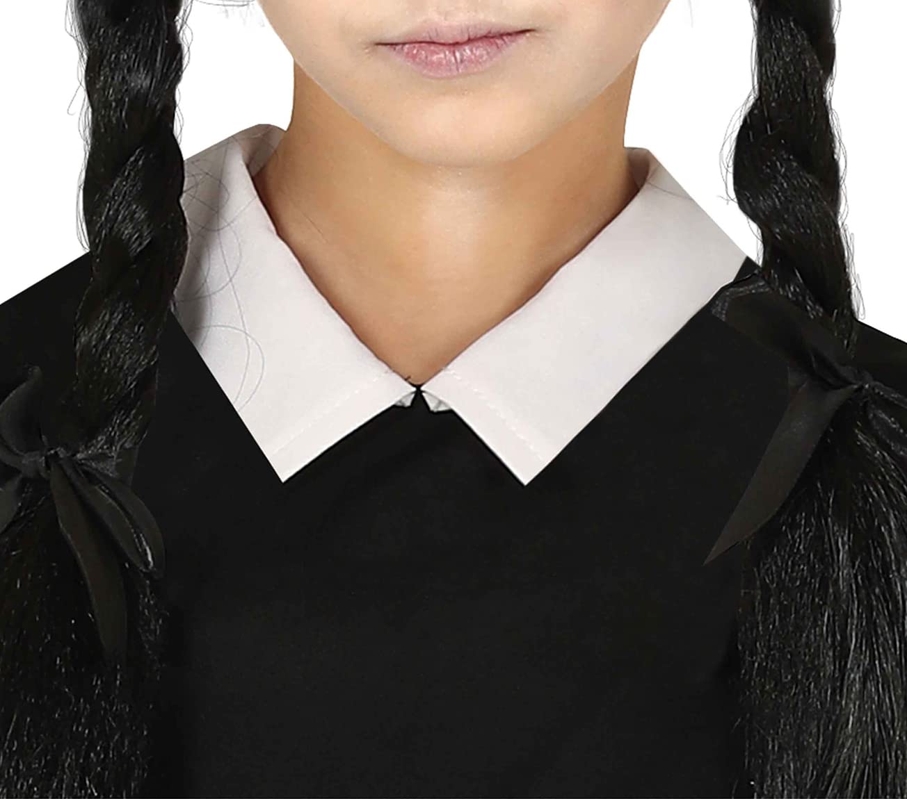 FIESTAS GUIRCA | Gothic Girl Children's Fancy Dress Costume (5-6 years) - Dress for Girls - Schoolgirl Costumes for Halloween, Carnival, Movie and TV Parties - Ideal for World Book Day - Black