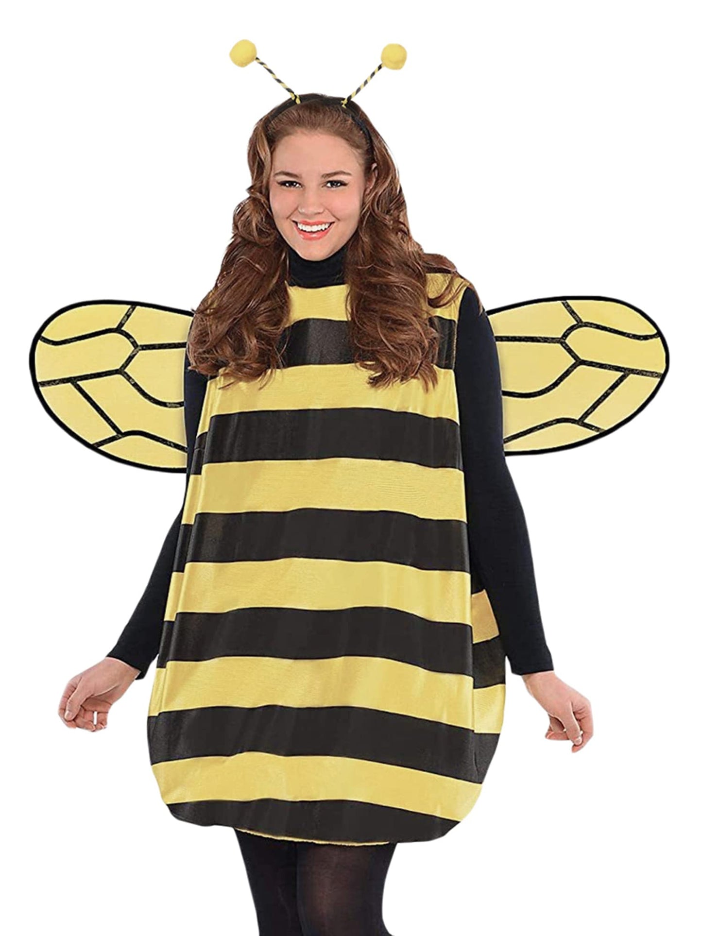 Women Kid Halloween Costume Cosplay Set Bee Dress with Wings