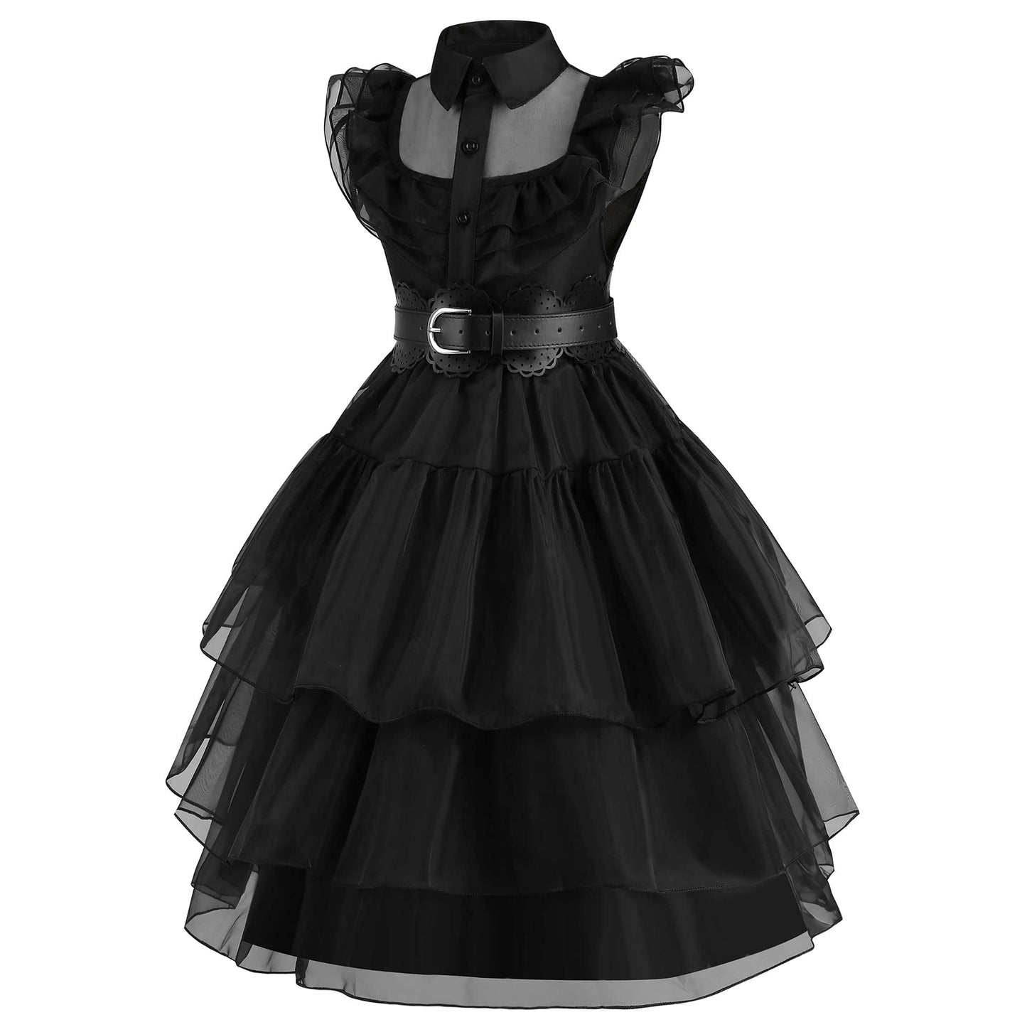 Beejirm Wednessday Costume Kids Black costume Girls Dress for Kids Black Costumes Carnival costumes Girls Party Dresses 4-13 Years