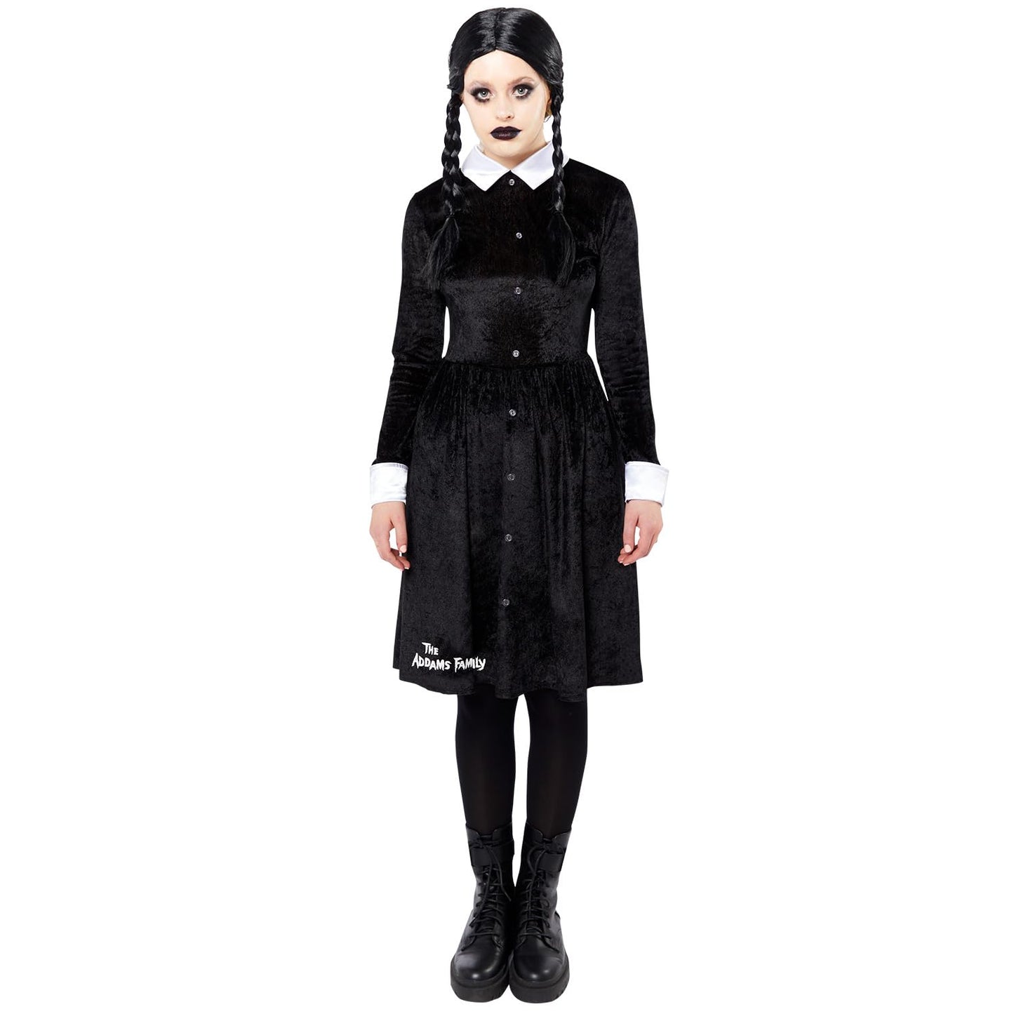Amscan 9917664 - Women's Officially Licensed Wednesday Addams Halloween Costume Size: 6-8