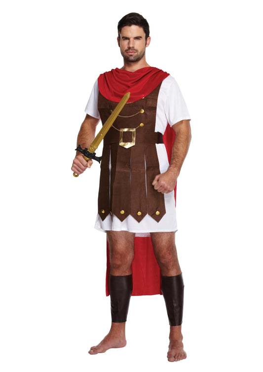 Adult mens Roman general fancy dress costume Spartan fighter