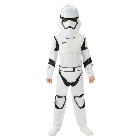 Official Star Wars Stormtrooper kids costume with white jumpsuit