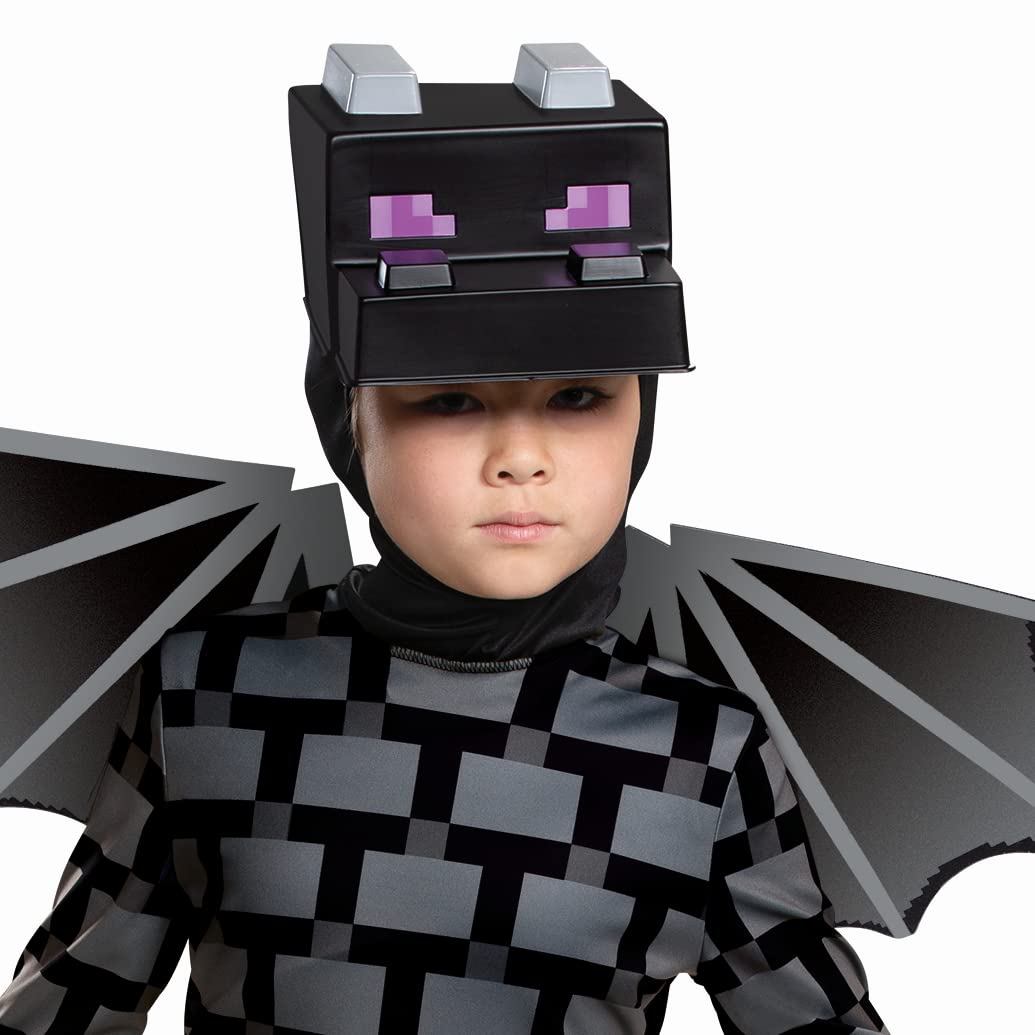 Disguise Official Ender Dragon Costume Kids Black - Fancy Dress Up