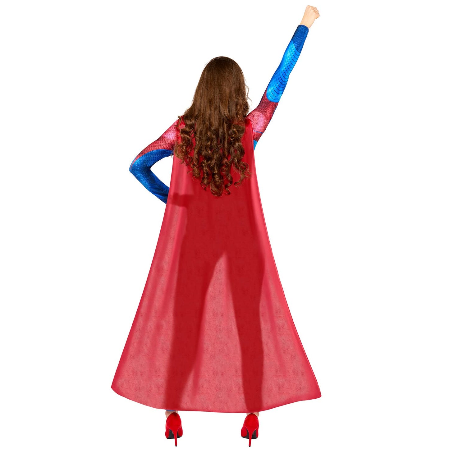 Women's Official DC Comics Supergirl Jumpsuit Adults Fancy Dress
