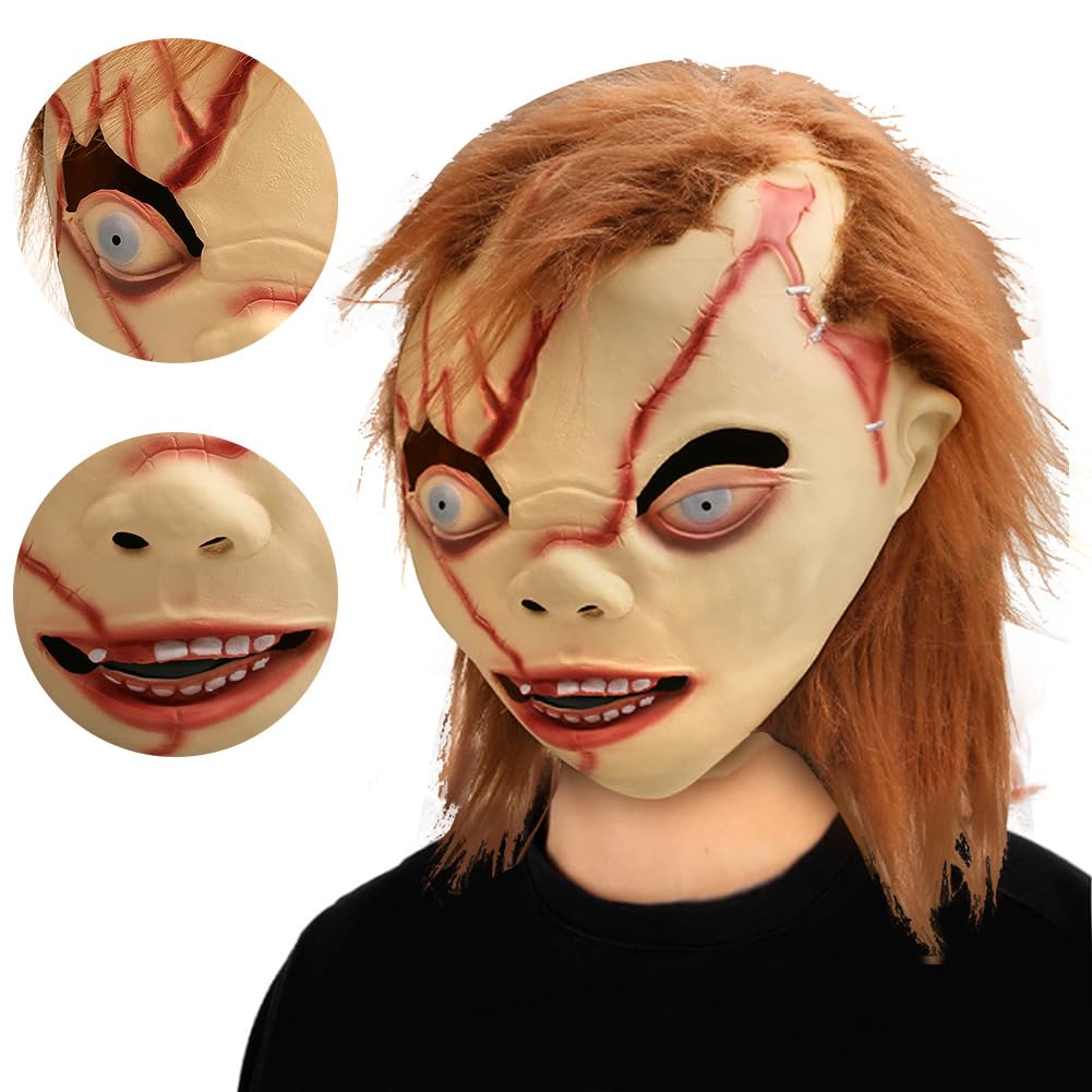 ACBAGI Chucky Halloween Mask Costume - Scary Party Mask for Halloween Kills
