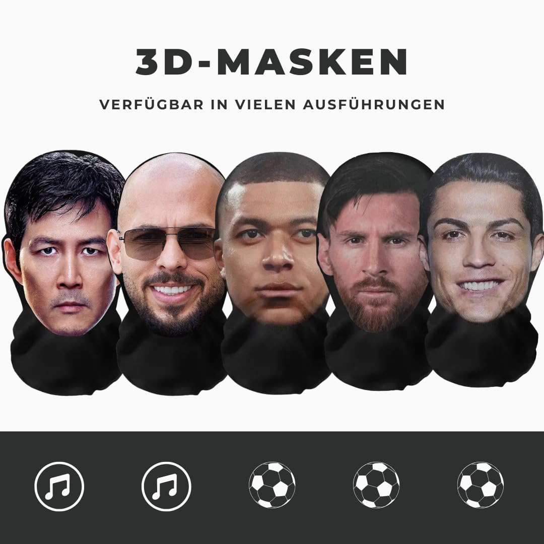 Aristo Solutions Lifelike 3D Printing Full Face Mask, Breathable, Lightweight and Comfortable, Great for Cosplay, Parties, Halloween, Carnival and Events, Squid Player 456, Squid Games