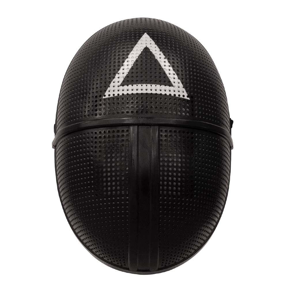 Boland - Triangle Mask soldier, guard, player, face mask, Korean game mask, game, costume, carnival, theme party (Triangle)