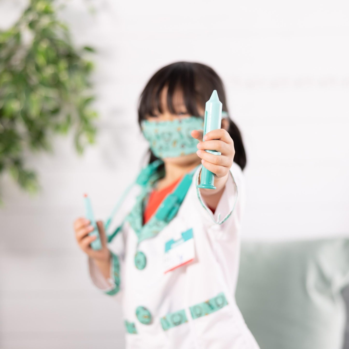 Melissa & Doug Doctor Costume | Role Play Clothes for Kids, with Coat & Stethoscope | Age 3-6