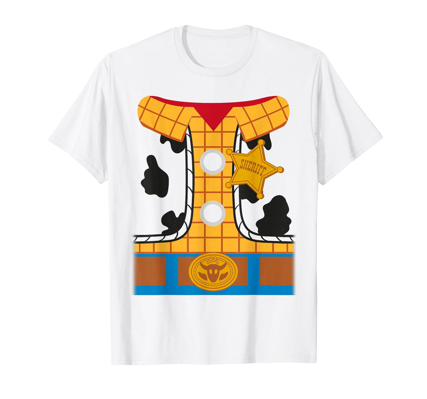 Pixar Toy Story Woody Costume T-Shirt, Men, White, Medium