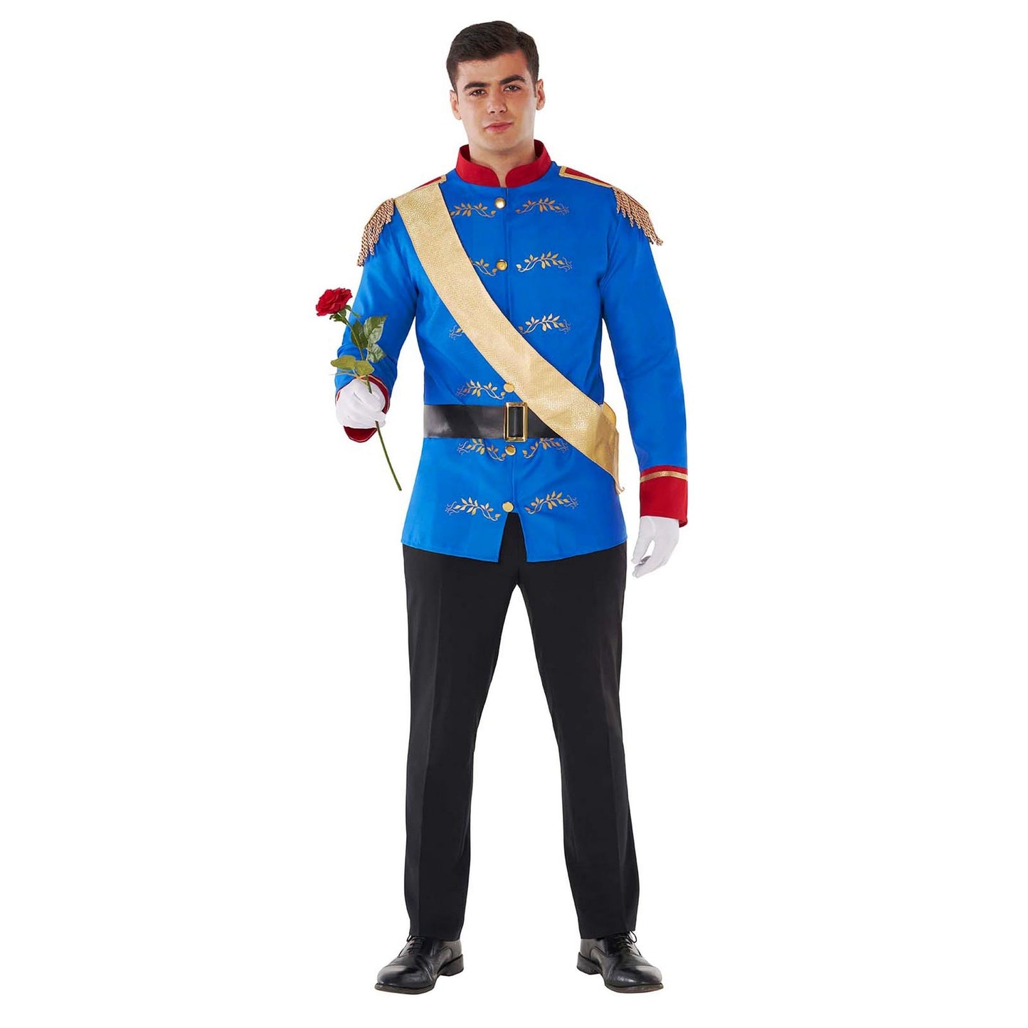 Morph Costumes Prince Charming Costume for Men - Royal Fancy Dress Adult Halloween Costume, Elegant Prince Outfit, Medium