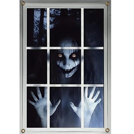 Scary Halloween Window Decorations - Outdoor & Indoor Party Decor