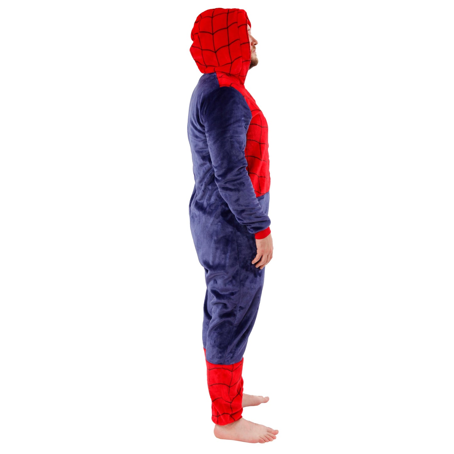 Marvel Onesies For Men | Mens Spiderman Onesie | Spiderman Costume Adult | Medium Multicolor