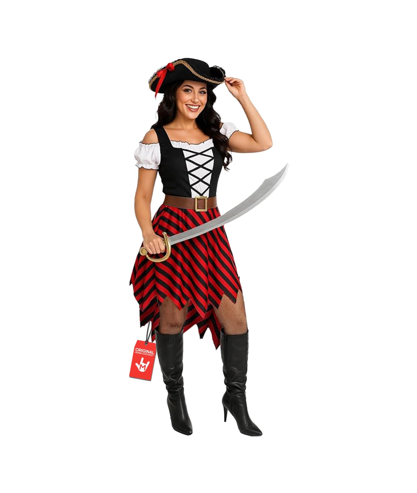 Pirate Costume for Women - Adult Pirate Fancy Dress Outfit - Ladies
