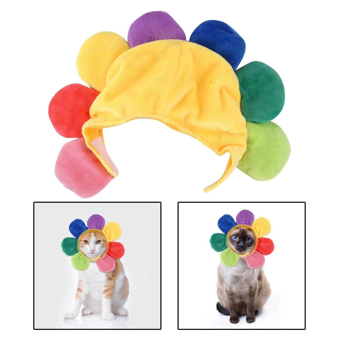 Flower Headwear - Pet Cosplay Costumes - Pet Costume Hat - Outfits