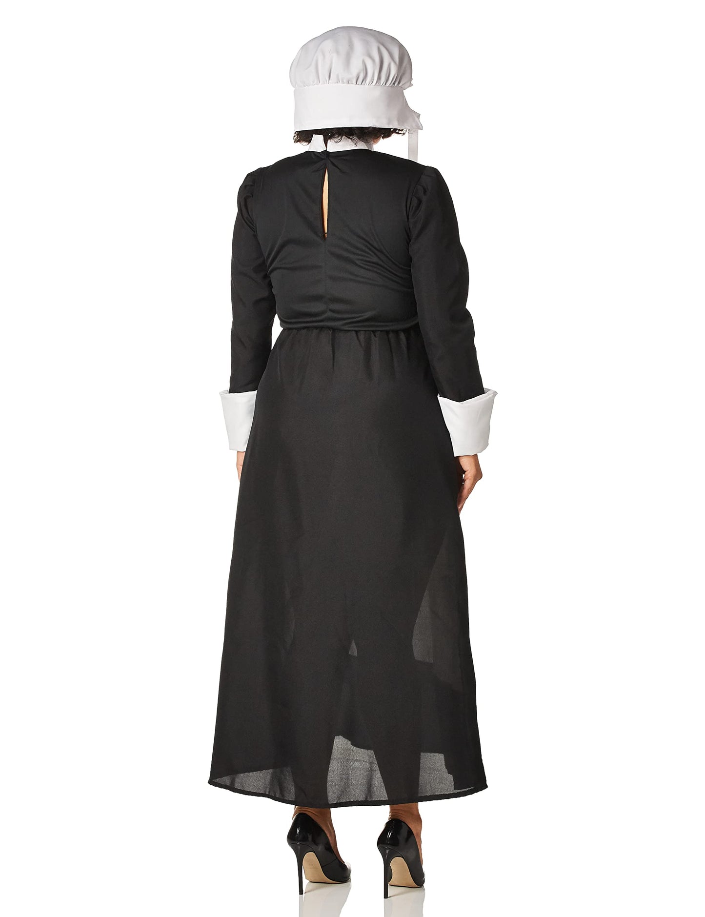 Forum Novelties Women's Plymouth Pilgrim Costume, Black, Plus Size