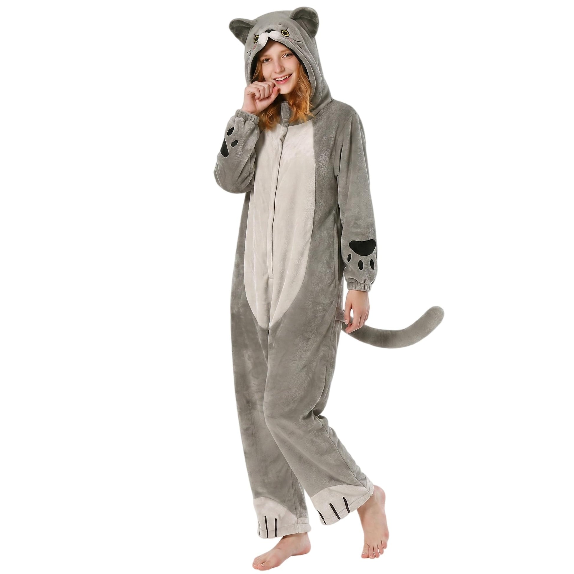 Blue Cat Onesie Adult Unisex Fancy Dress Pyjamas