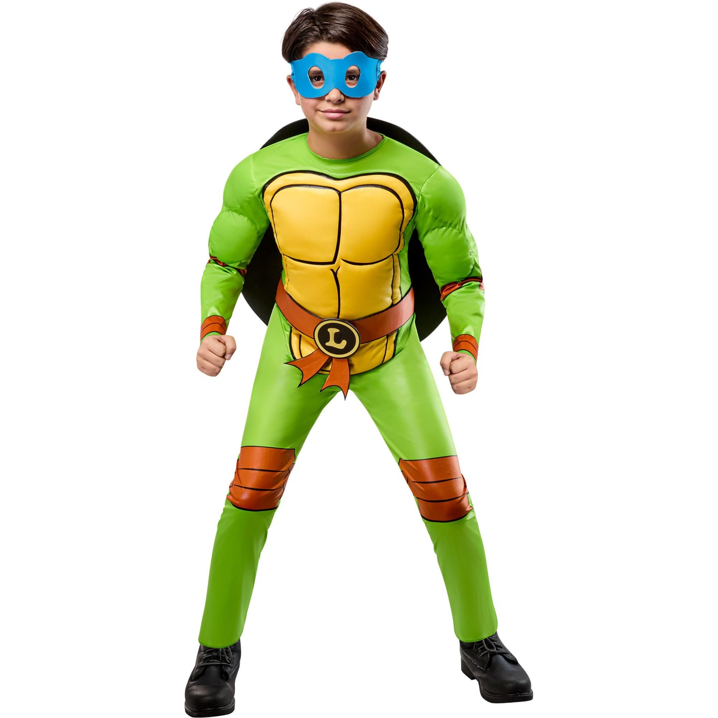 Rubies Official Teenage Mutant Ninja Turtle 4 in 1 Child Costume, Kids Fancy Dress, 9-10 Years Halloween