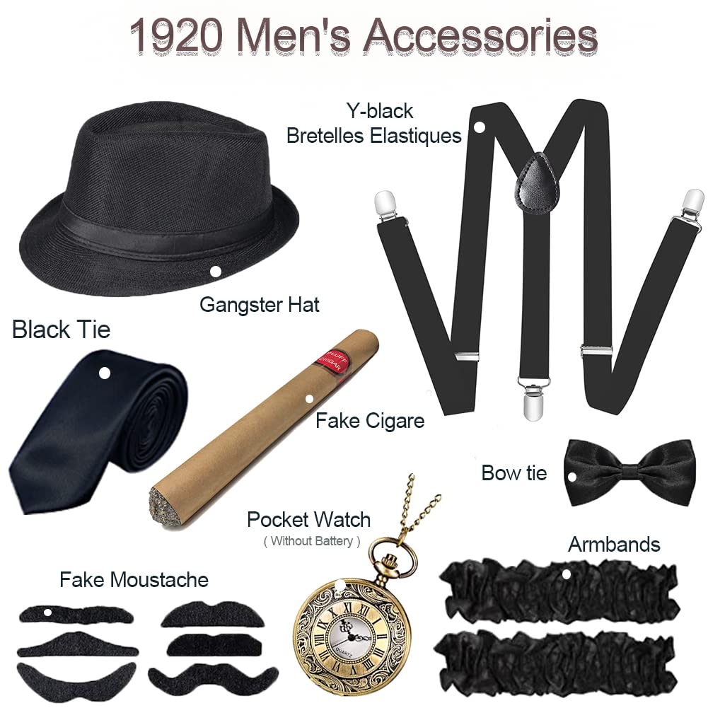 Gatsby Accessories Men 1920s Accessories for Women Reverse Role