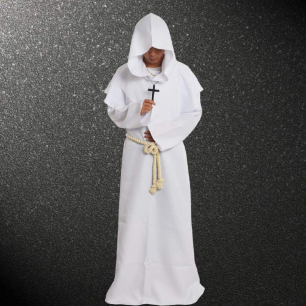 Gothden Medieval Renaissance Friar Cowl Robe Hooded Monk Robe Costume