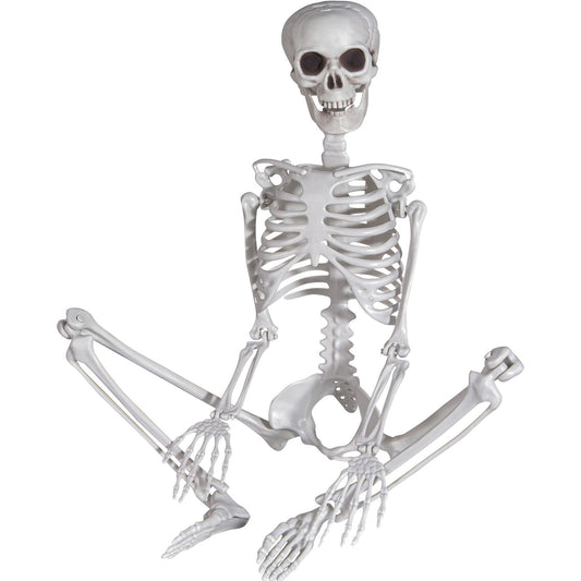 90cm poseable plastic skeleton with movable joints for horror displays
