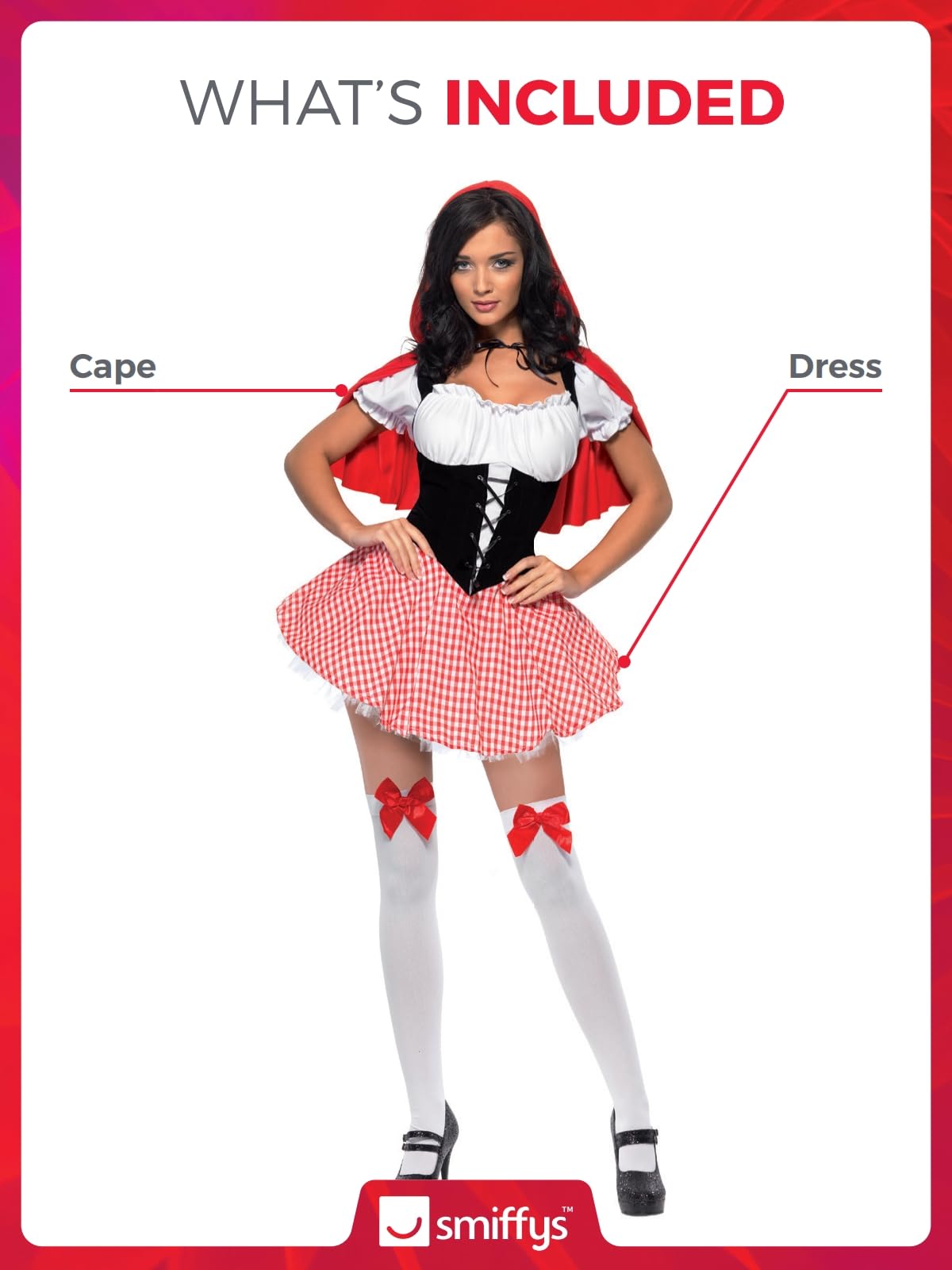Adult Fever Red Riding Hood Costume Dress