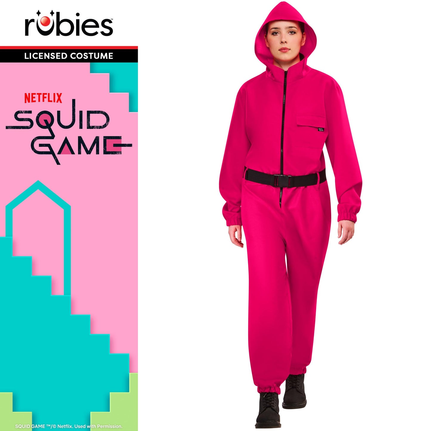 Rubies Official Squid Game Guard Classic Costume, Adult Fancy Dress, Size Large
