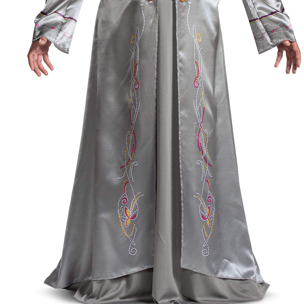 DISGUISE 107679D Dumbledore, Official Harry Potter Wizarding World Adult Costume Robe and Hat Outfit Sized, Silver, X-Large (42-46)