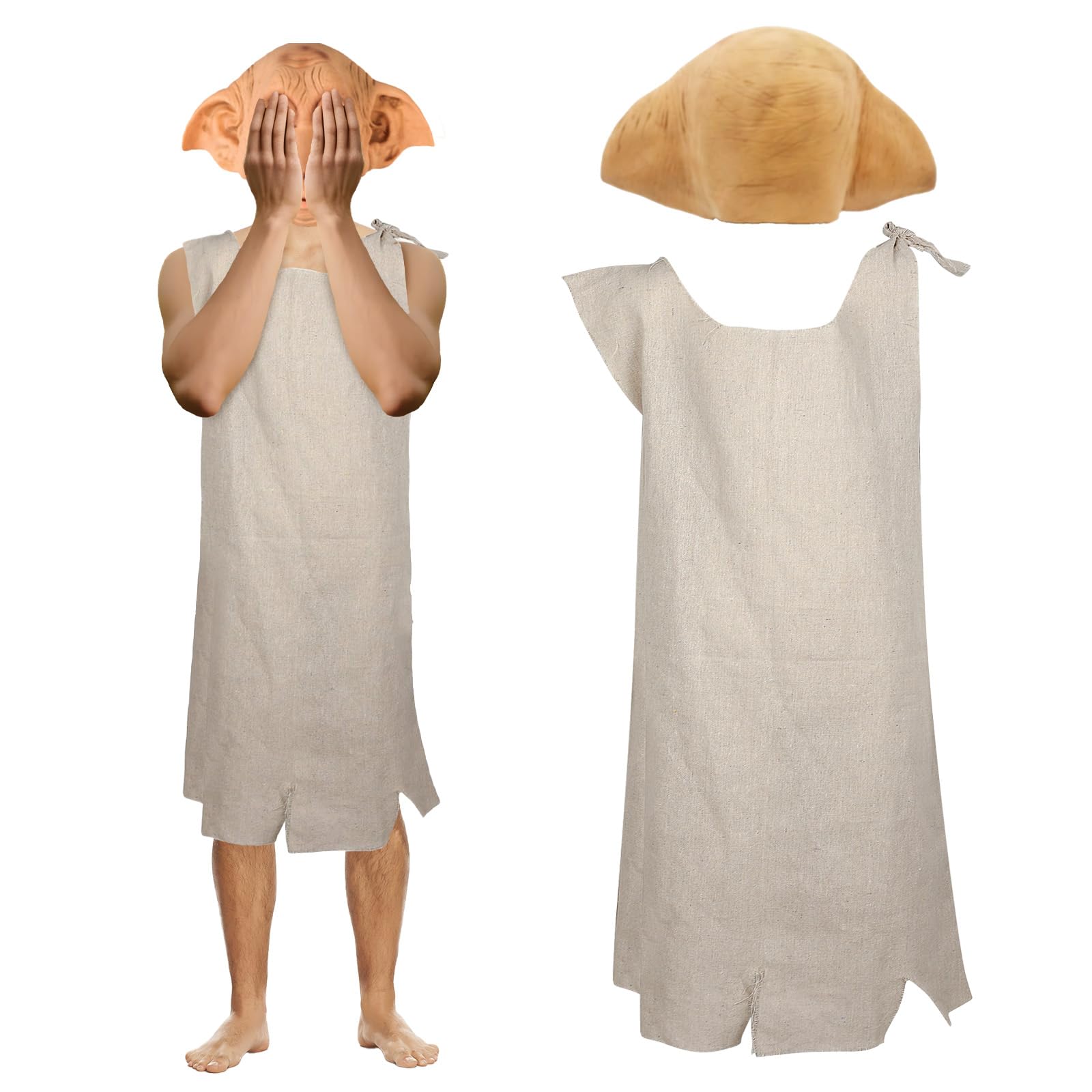 Magic House Elf Costume Mask for Adults Kids - House Servant Fancy
