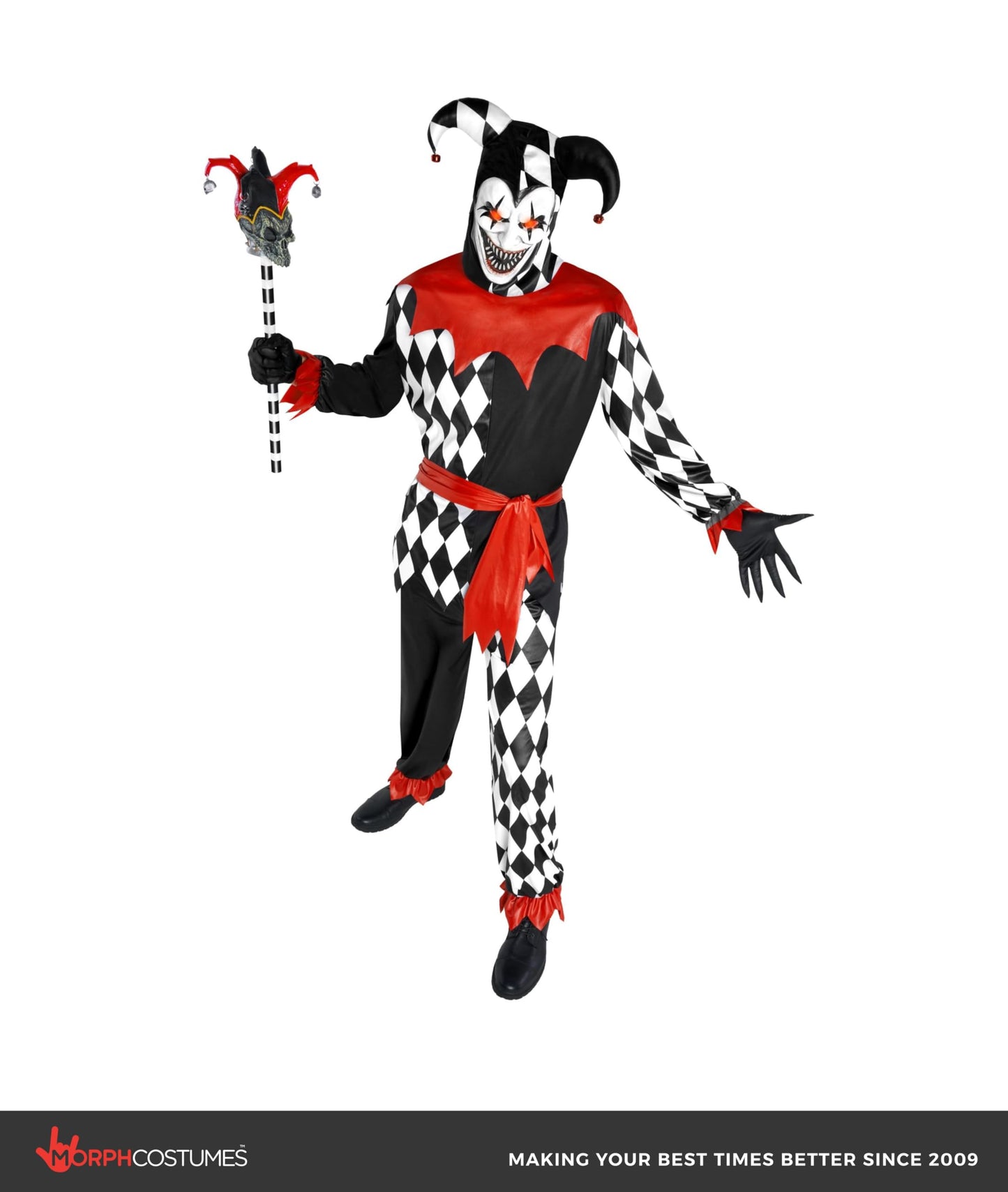 Light Up Jester Costume Men - Mens Jester Costume - Halloween