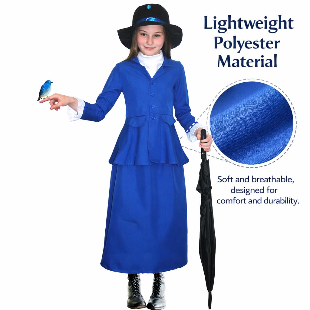 Victorian Nanny Costume for Teens - Edwardian Fancy Dress Outfit (image 4)