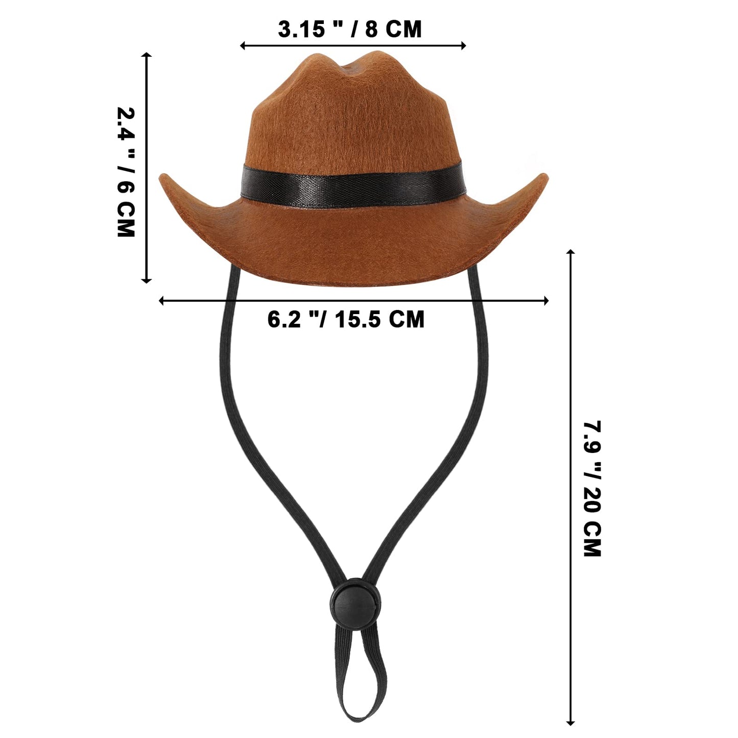 Dogs Cats Cowboy Costume Hats and Bandanas Scarf - Cowboy Caps