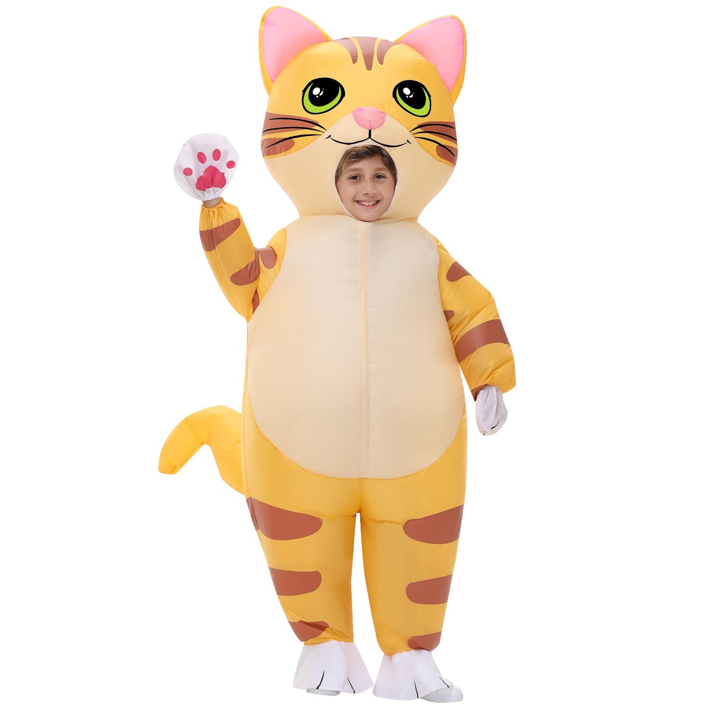 Spinosaurus Inflatable Cat Costume Kids Inflatable Halloween Costumes Funny Blow Up Animal Costume for Boys Girls
