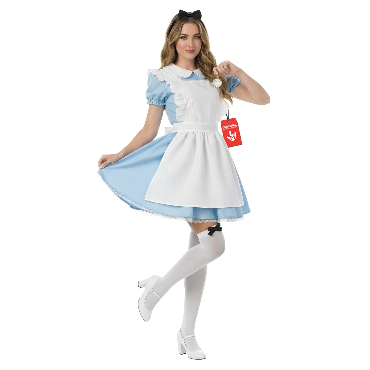 Fun Shack Alice Costume Adult Women Dress Inspired By Book Character For World Book Day Fancy Dress, Small