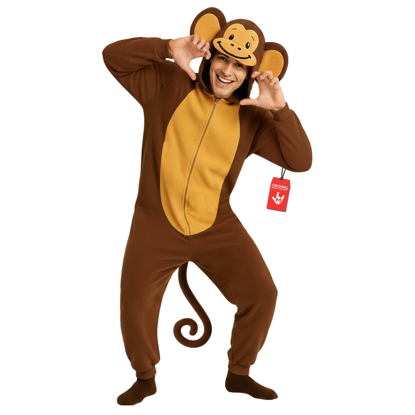 Monkey Costume Adult - Monkey Jumpsuit Adults - Animal Jumpsuit