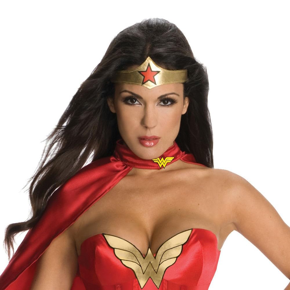 Official Ladies Wonder Woman Corset Adult Costume - Halloween (image 3)