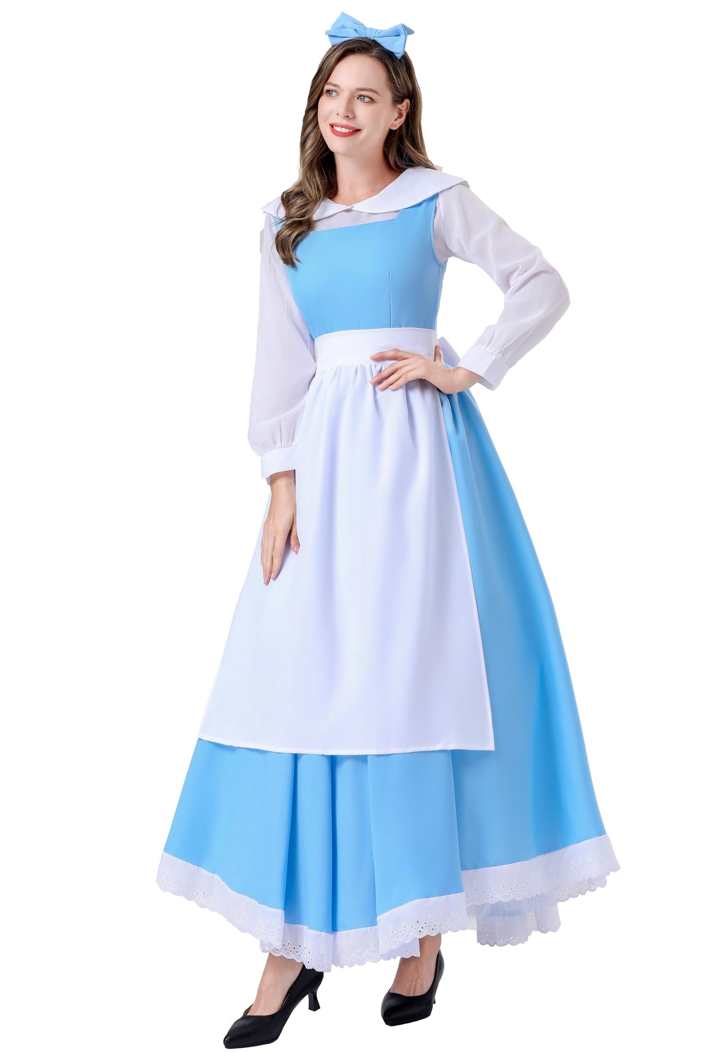 Beast Costume Beauty Belle Cosplay Costume Princess Dress Dan (image 3)