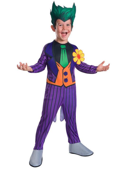 Rubies Official DC Villain The Joker Child's Costume, Child's Size Small Age 3-4 Years Halloween