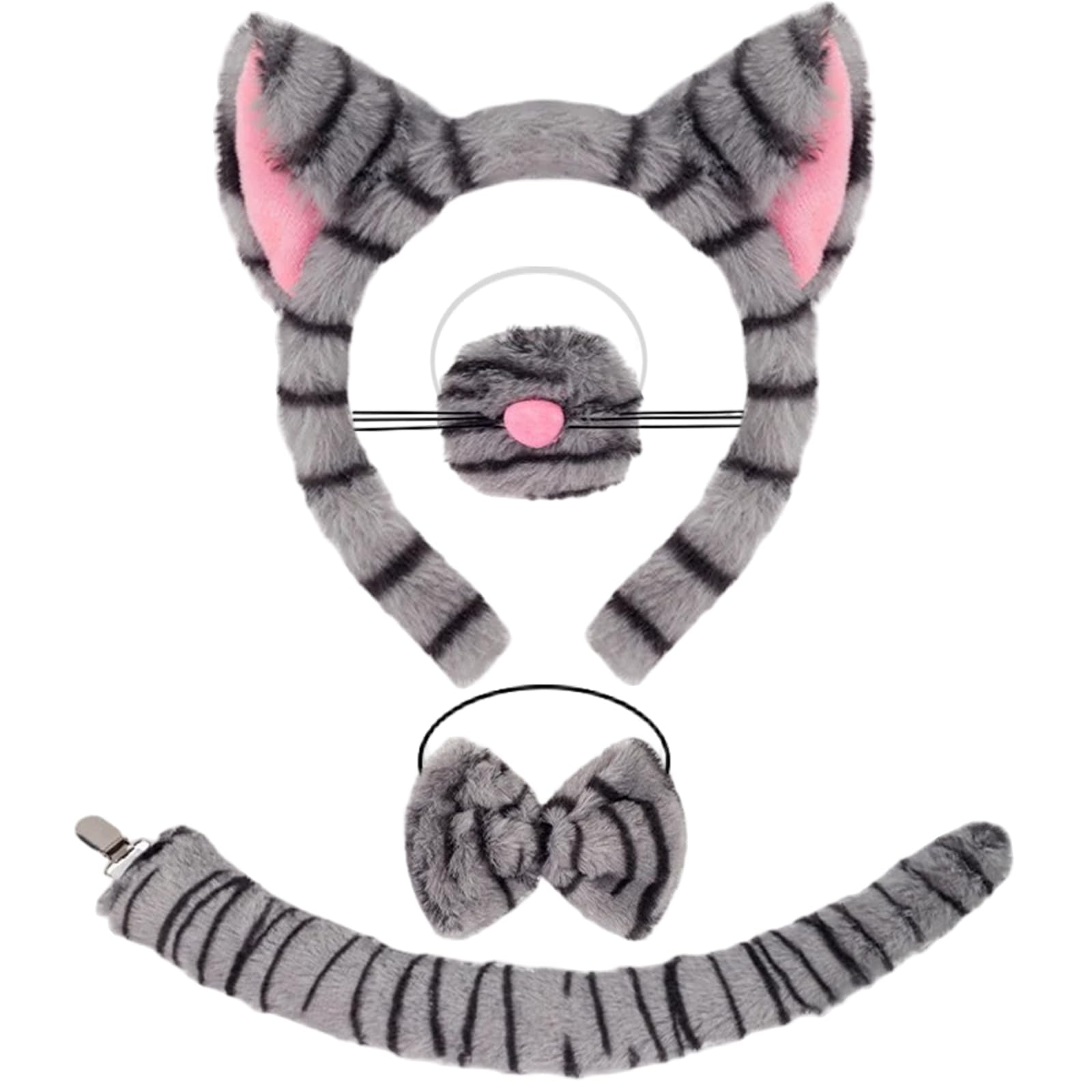 Cat Costume Accessories Set - Funny Animal Cosplay Set Includes
