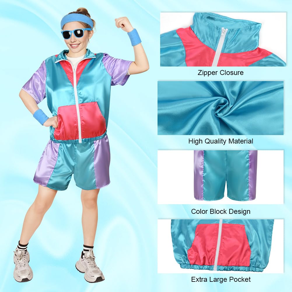 90s Hip Hop Outfit 80s Fashion Shell Suit Costume - 80s 90s Costume (image 3)