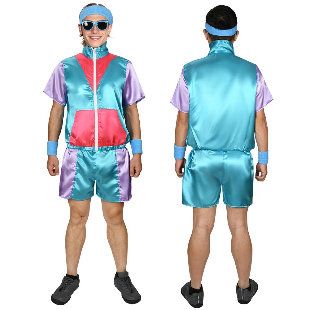 90s Hip Hop Outfit 80s Fashion Shell Suit Costume - 80s 90s Costume (image 8)