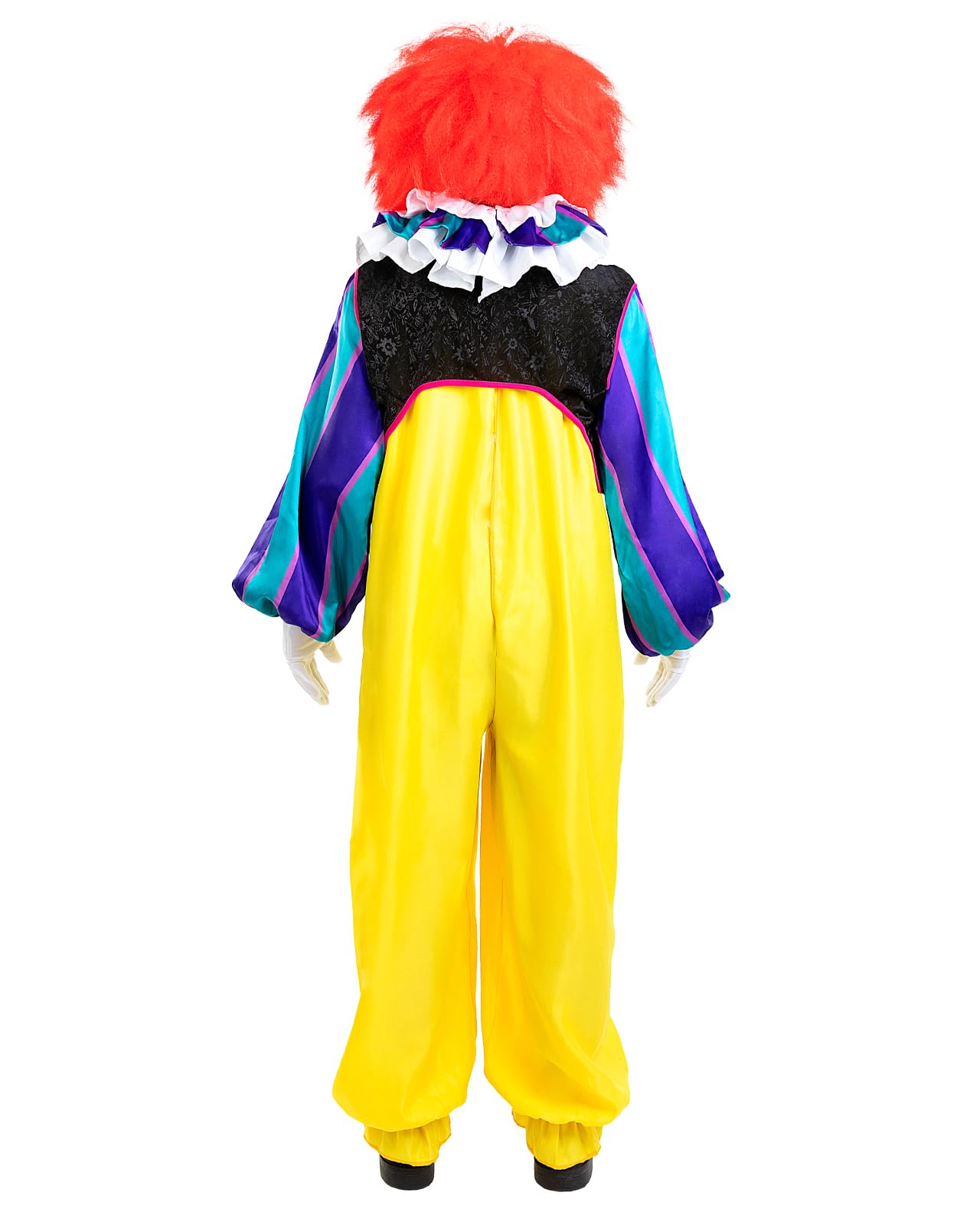 Funidelia Official Pennywise Costume - IT for Men, Includes jumpsuit, ruff, vest and gloves, Size S - Costume for adults for parties, Carnival and Halloween