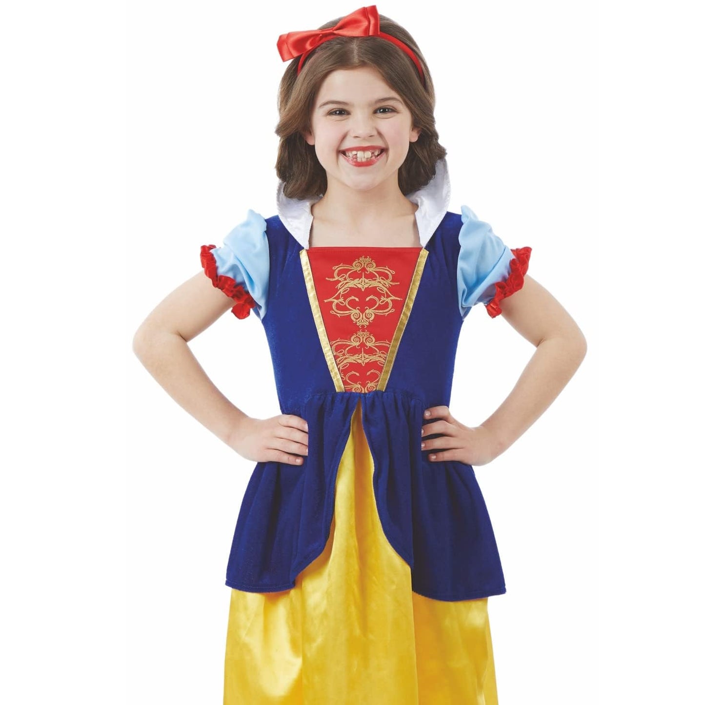 Fun Shack World Book Day Costumes for Girls, Snow Princess Dress, Fairytale Costume for Girls, Girls Princess Costume, Medium