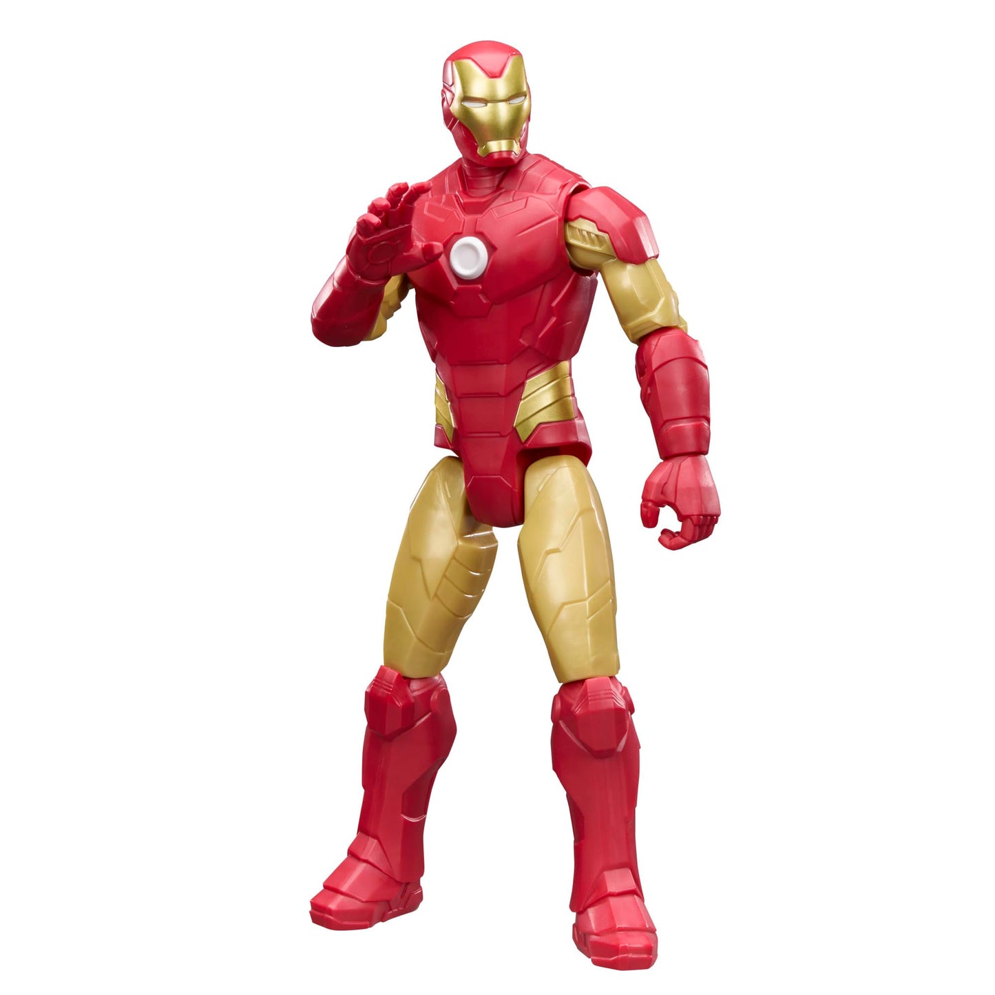 Marvel Avengers Titan Series Iron Man 29.2-cm (11.5 inch) Action Figure, Super Hero Figures & Toys for kids, Ages 4+, Red