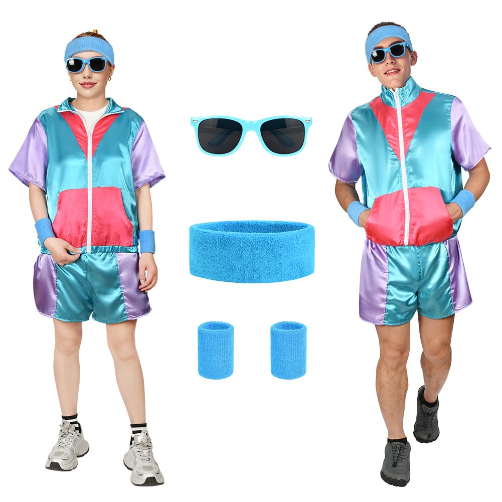 90s Hip Hop Outfit 80s Fashion Shell Suit Costume - 80s 90s Costume (image 9)