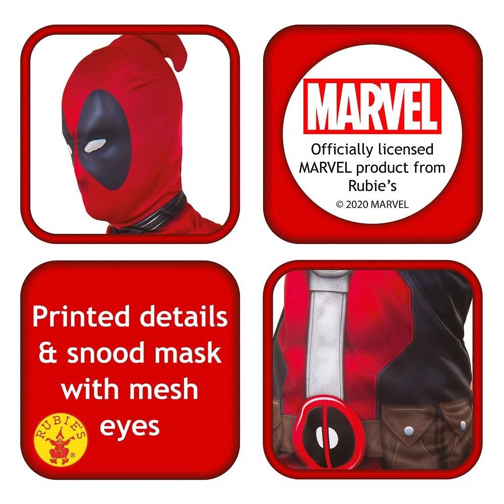 Official Marvel Deadpool Top Costume - Men's - Halloween