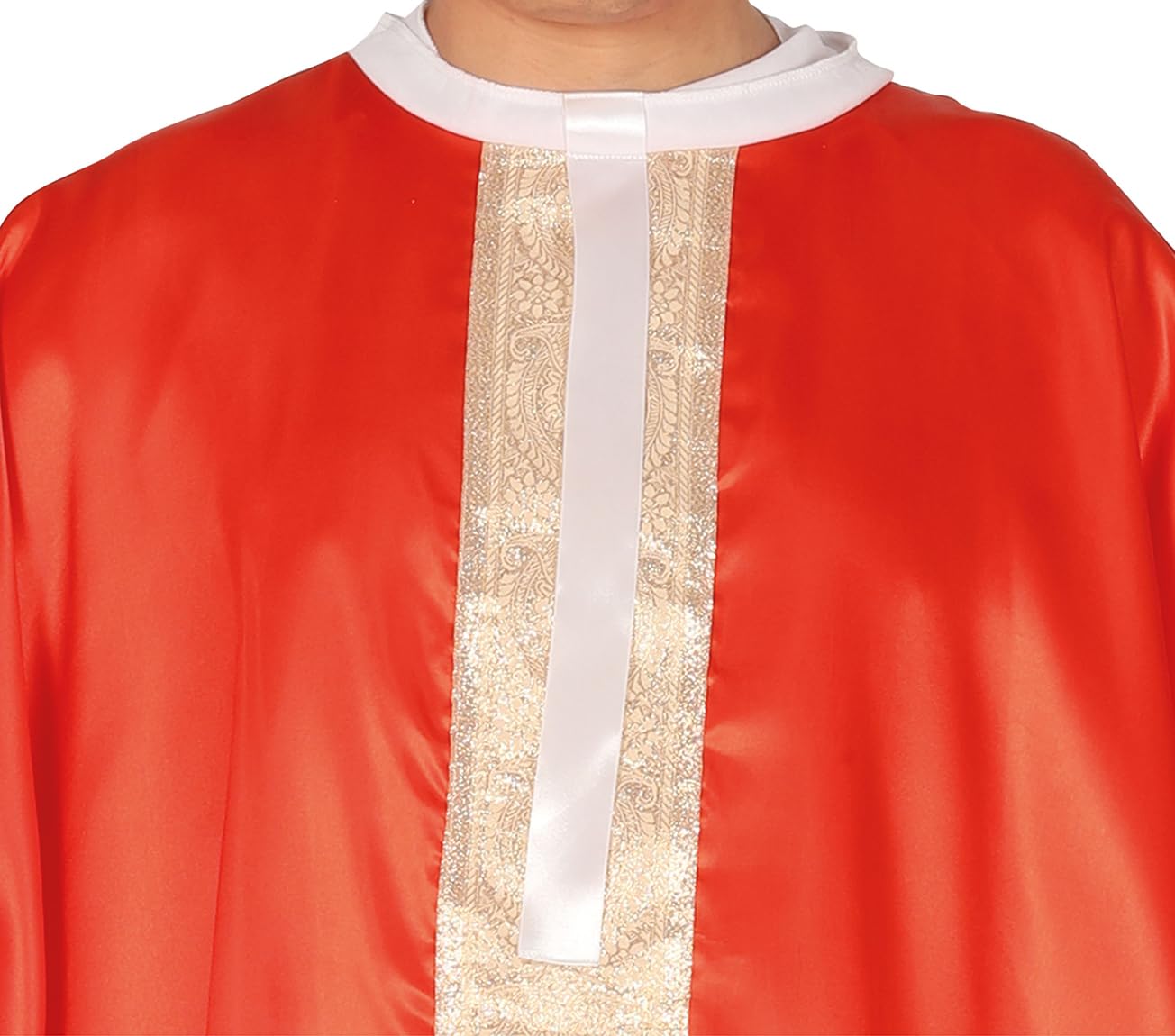 FIESTAS GUIRCA | Pope Fancy Dress Adult (42-44/XL) - Cape, Hat and Tunic - Religious Costumes for Halloween, Carnival and Fancy Dress Parties - Ideal for Men - Red and White