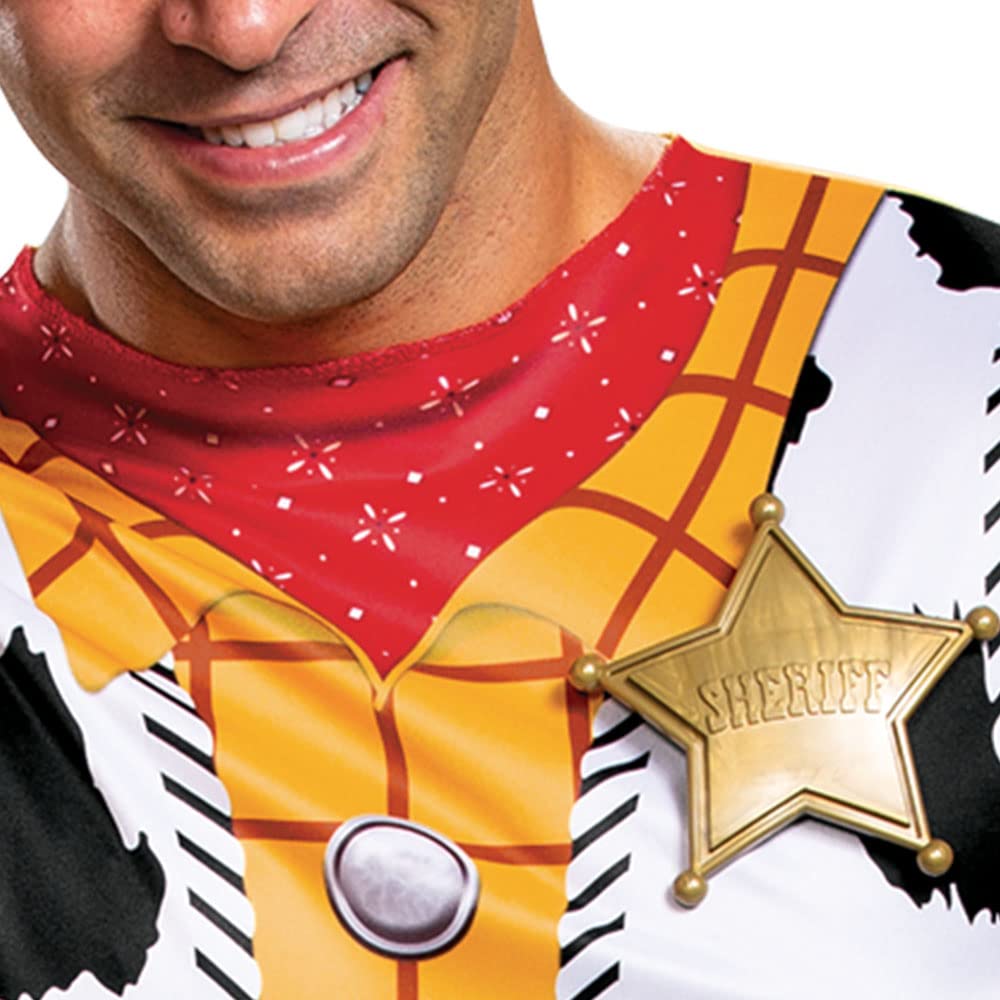 Disney 13579D Toy Story Adult Sized Costumes, Yellow/Black/White/Brown, X-Large (42-46)