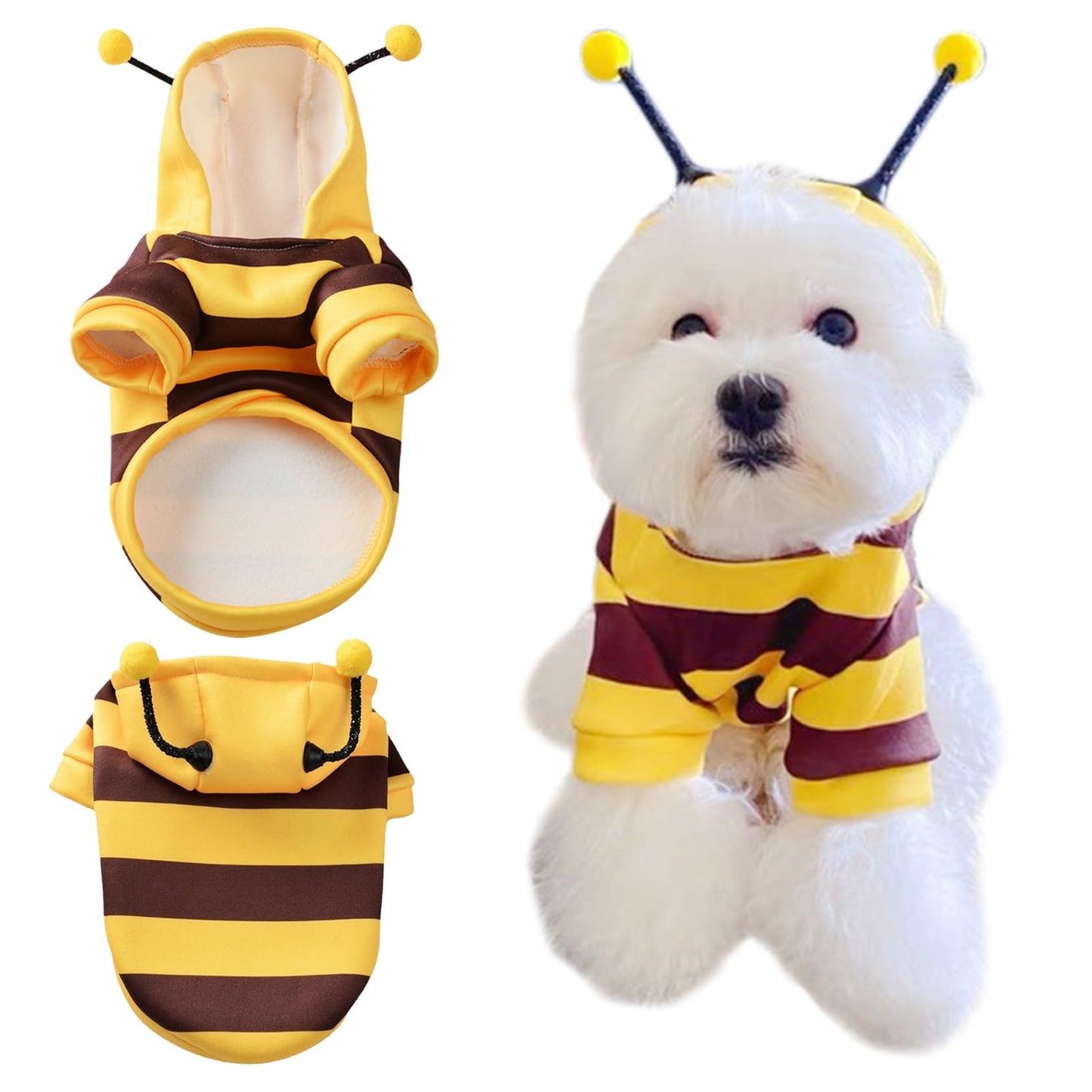 Distinctive Style Dog Bee Hoodies - Bee Cat Costume - Halloween Pet