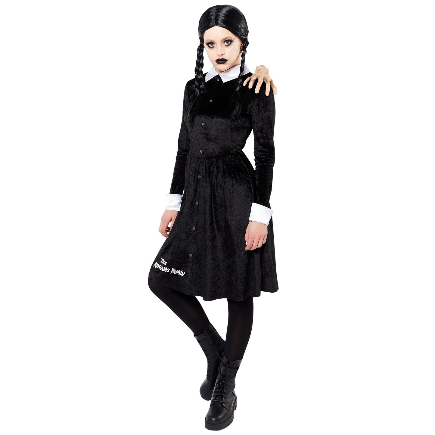 Amscan 9917664 - Women's Officially Licensed Wednesday Addams Halloween Costume Size: 6-8