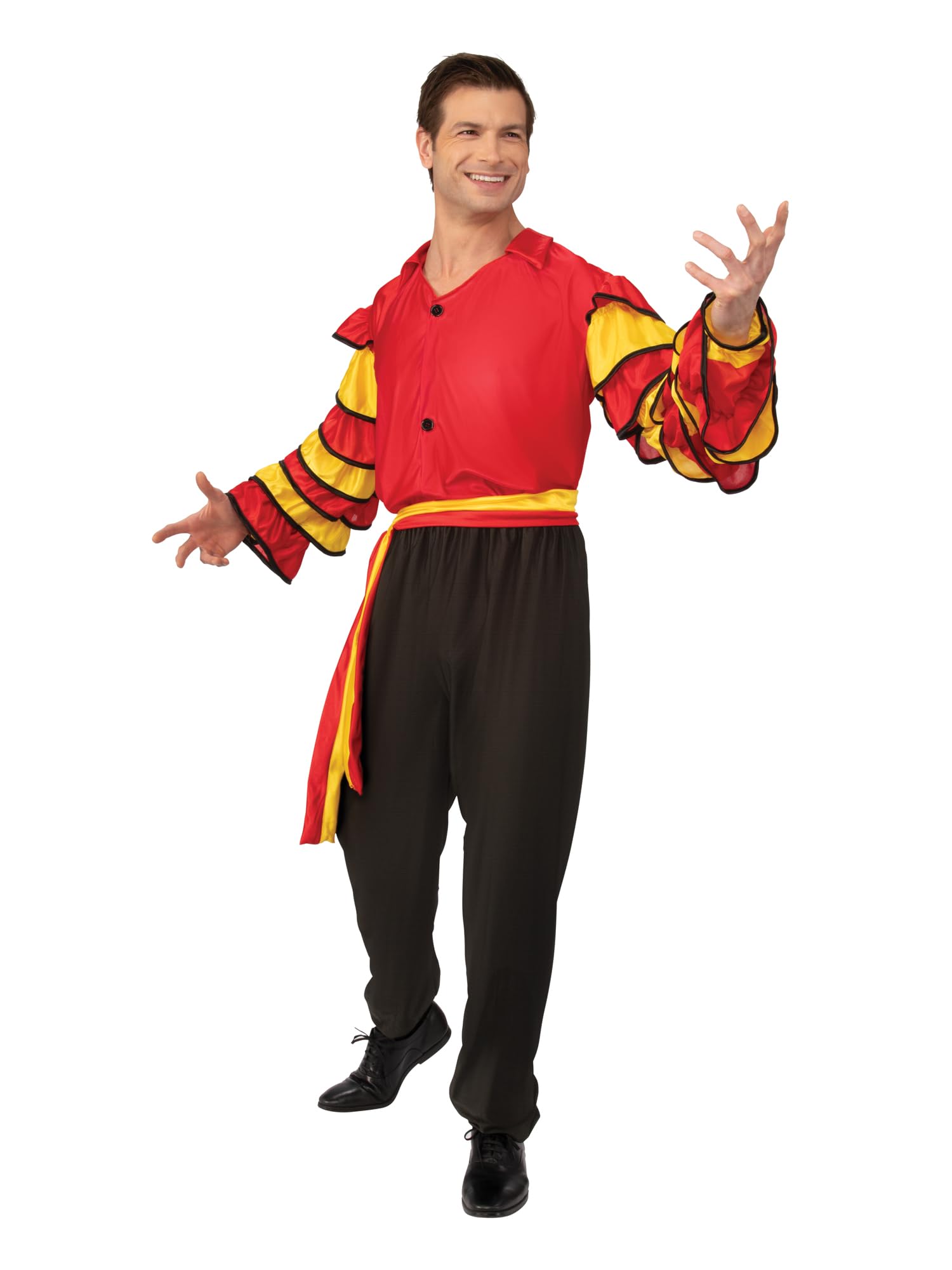 Men's Black - Red - & Yellow Rumba Man Costume Set - Perfect